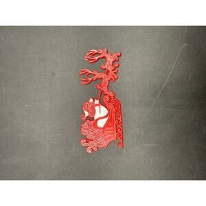 Vintage Santa Claus Red Christmas Cake topper